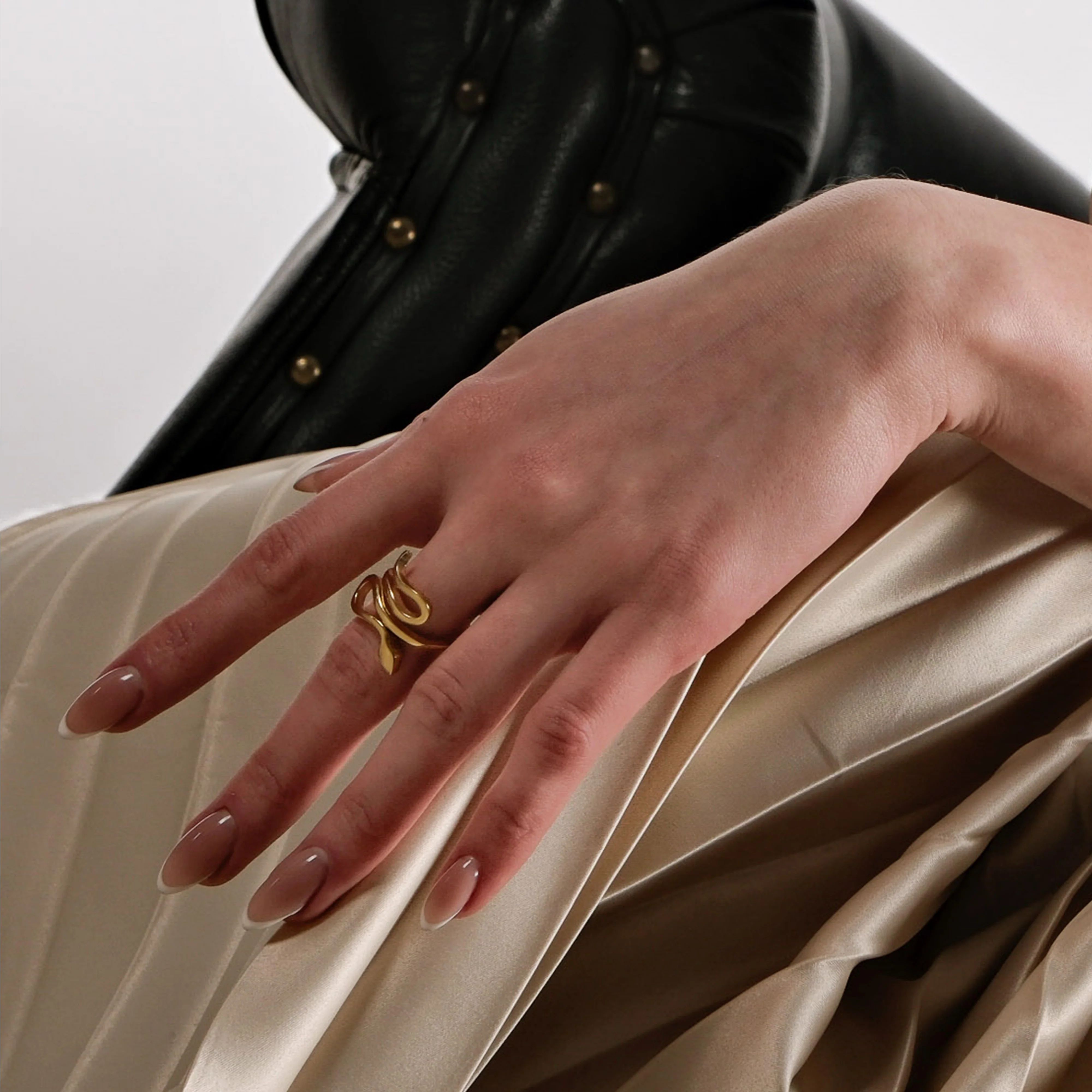 Snake Ring 18K Gold Vermeil