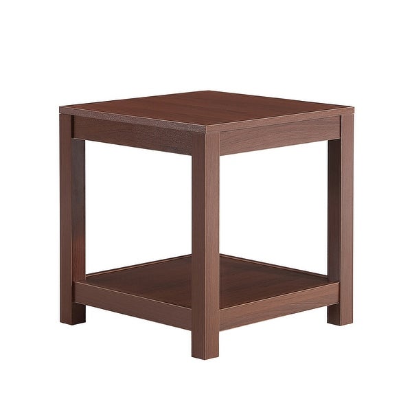 Side Table, 2 Tier Small Space End Table, Modern Night Stand, Sofa table, Side Table with Storage Shelve
