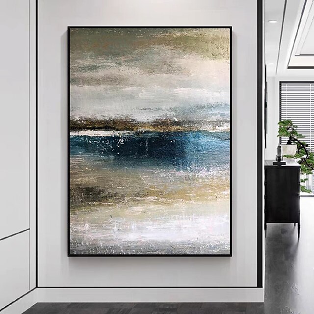 Mintura Handmade Abstract Texture Oil Paintings On Canvas Wall Art Decoration Modern Picture For Home Decor Rolled Frameless Unstretched Painting