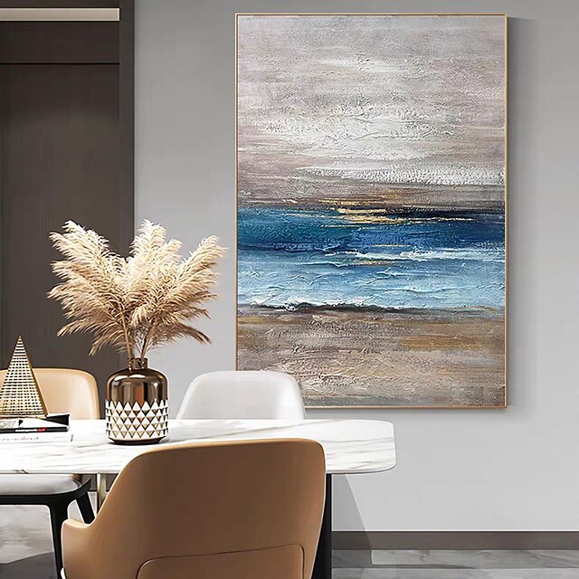 Mintura Handmade Abstract Texture Oil Paintings On Canvas Wall Art Decoration Modern Picture For Home Decor Rolled Frameless Unstretched Painting