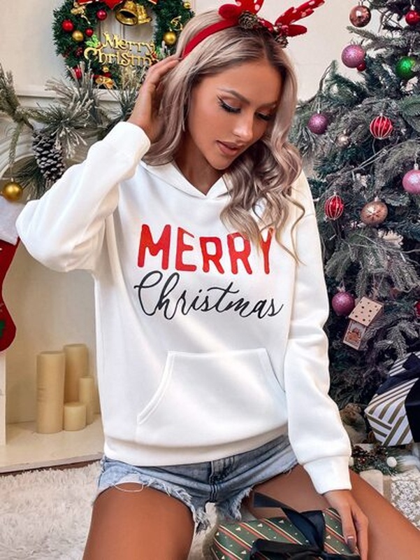 Letter Graphic Drop Shoulder Hoodie