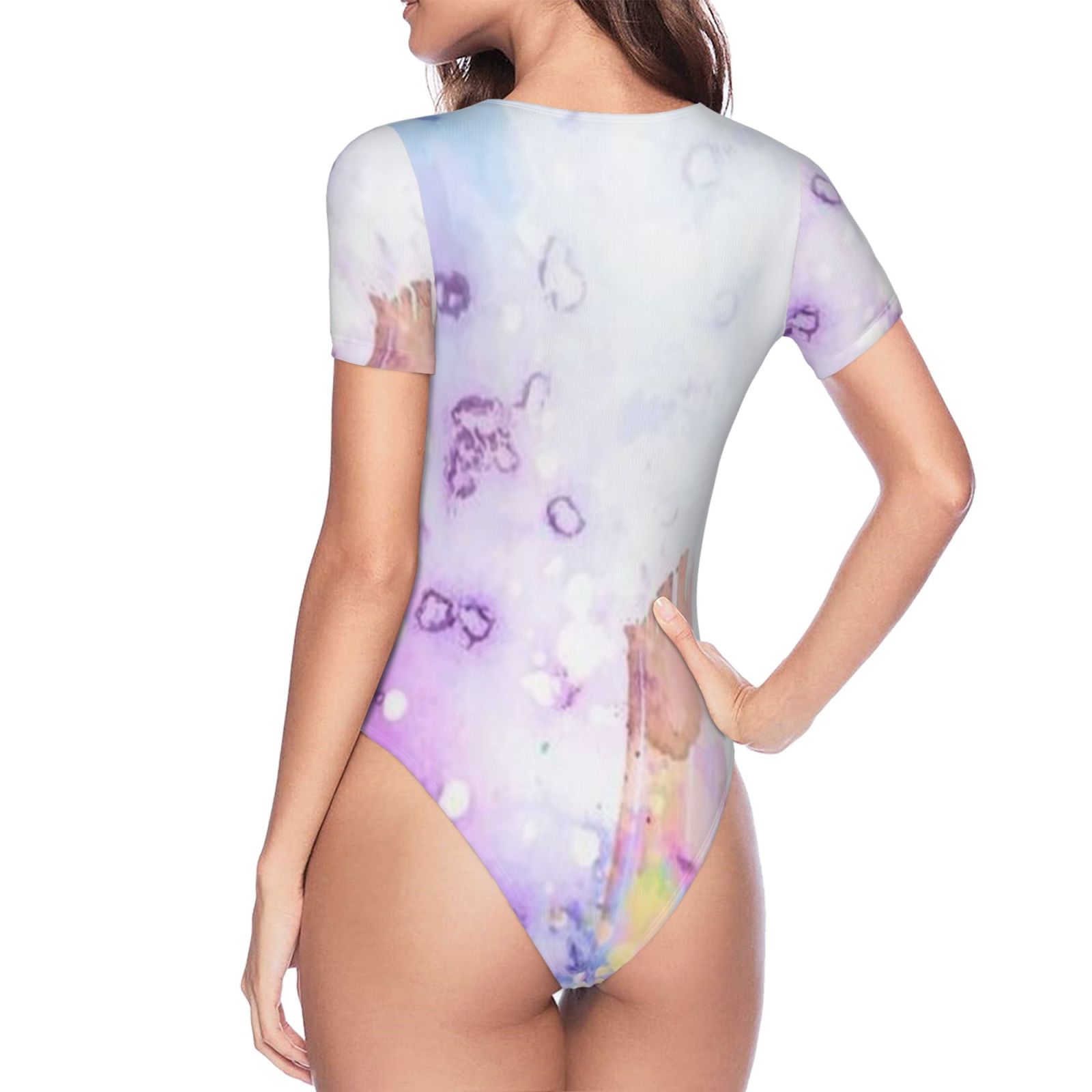 Women's Short Sleeve Round Neck Bodysuit