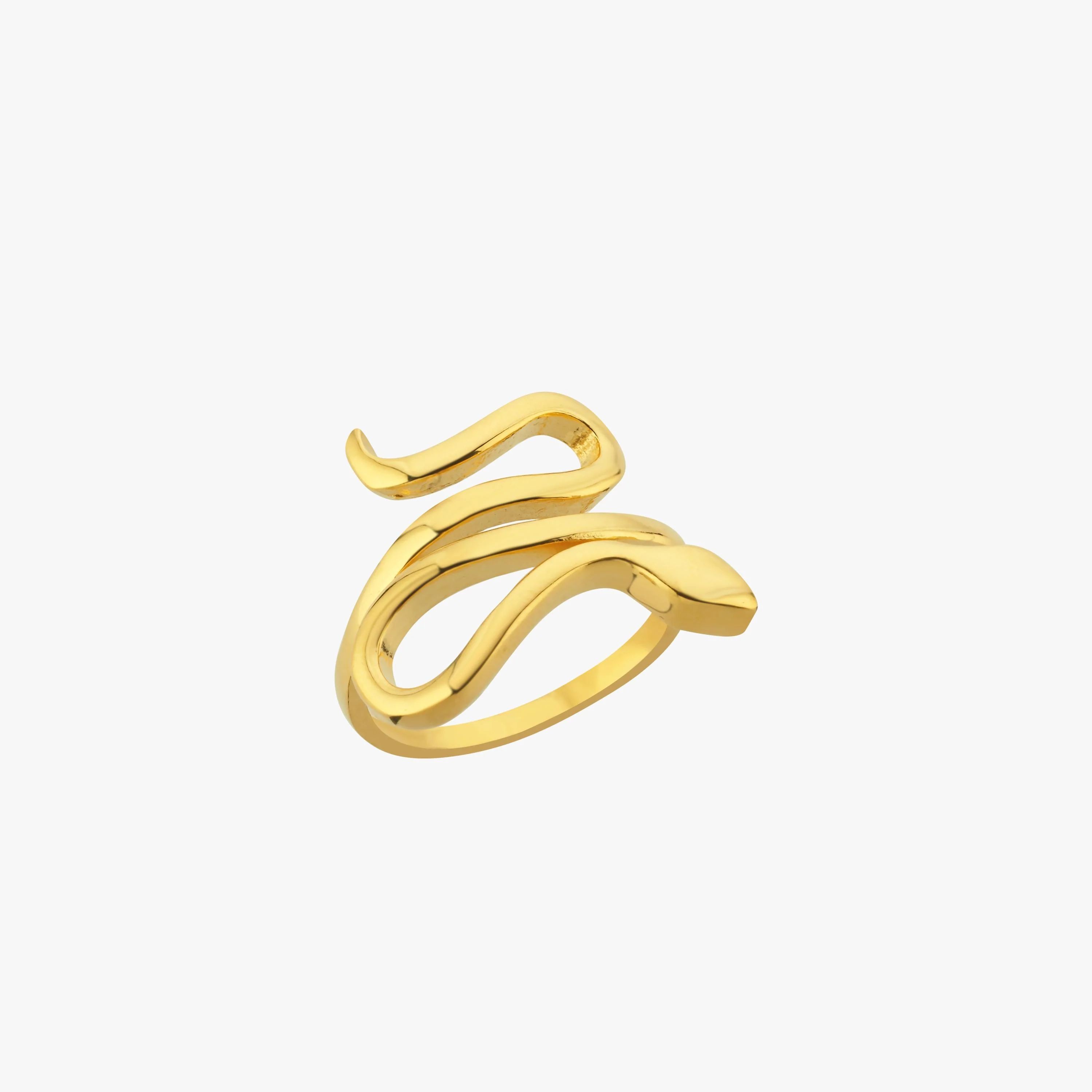 Snake Ring 18K Gold Vermeil