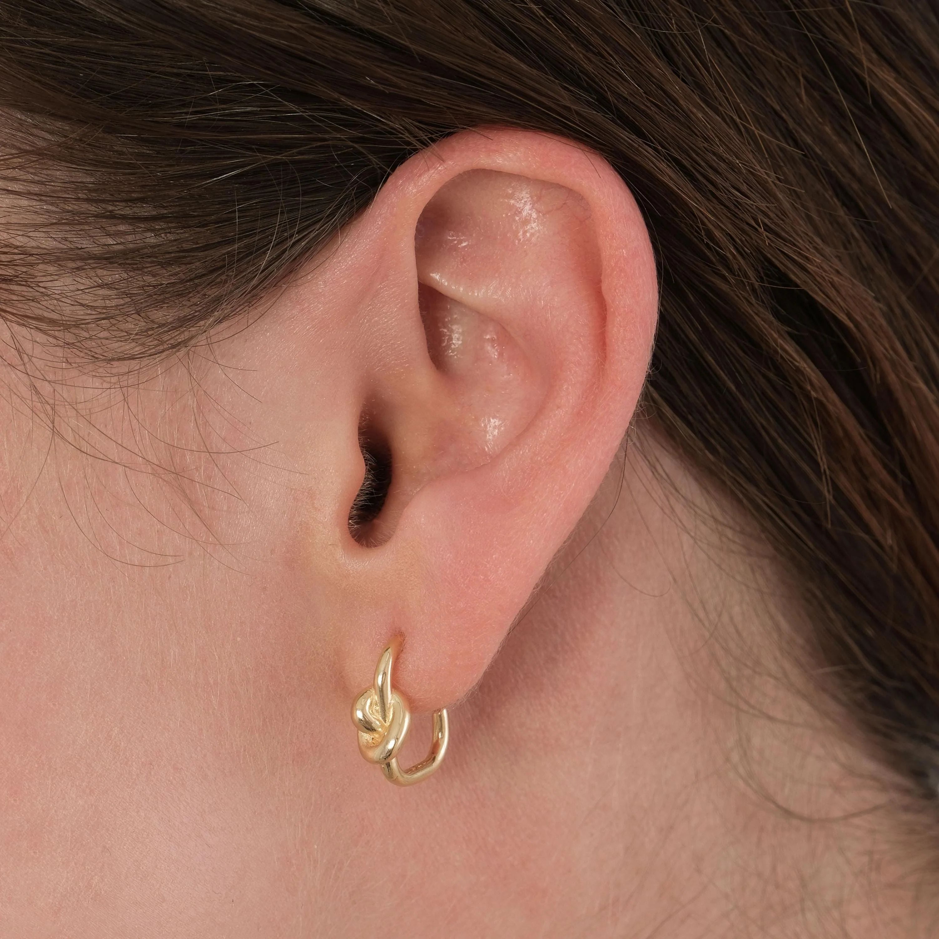 Love Knot Earrings 18K Gold Vermeil
