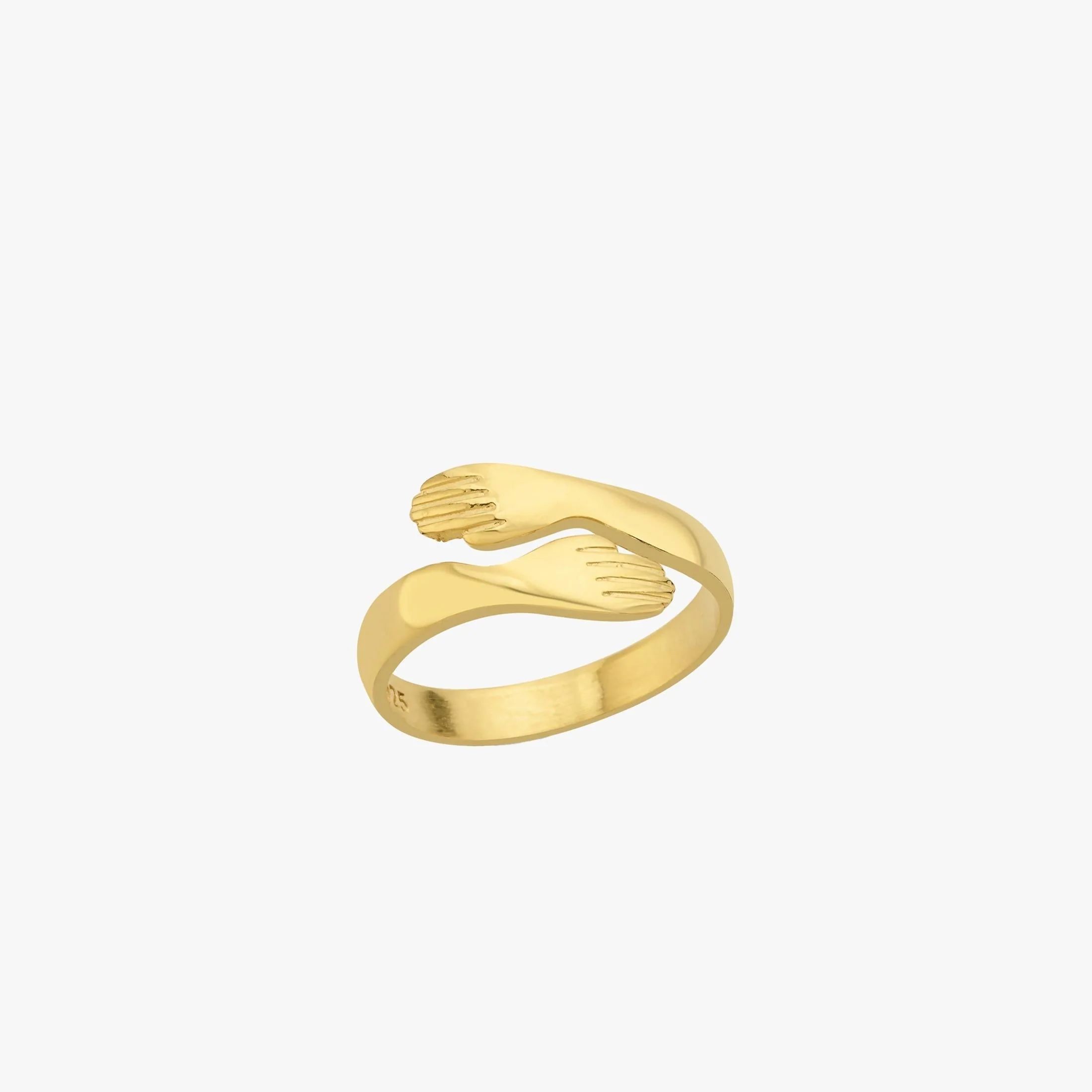 Hug Ring 14K Gold Vermeil