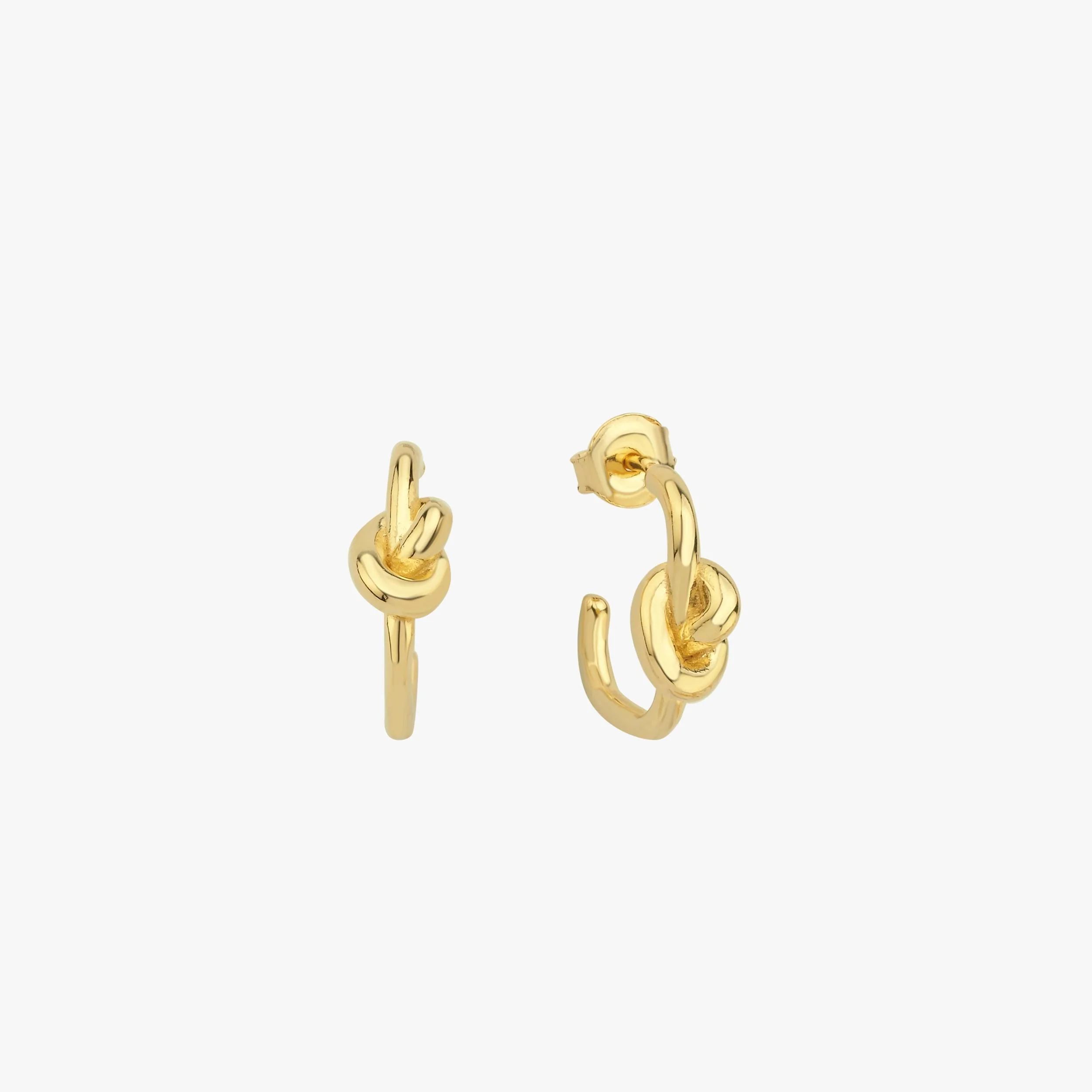 Love Knot Earrings 18K Gold Vermeil