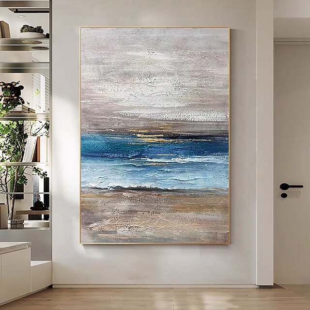 Mintura Handmade Abstract Texture Oil Paintings On Canvas Wall Art Decoration Modern Picture For Home Decor Rolled Frameless Unstretched Painting