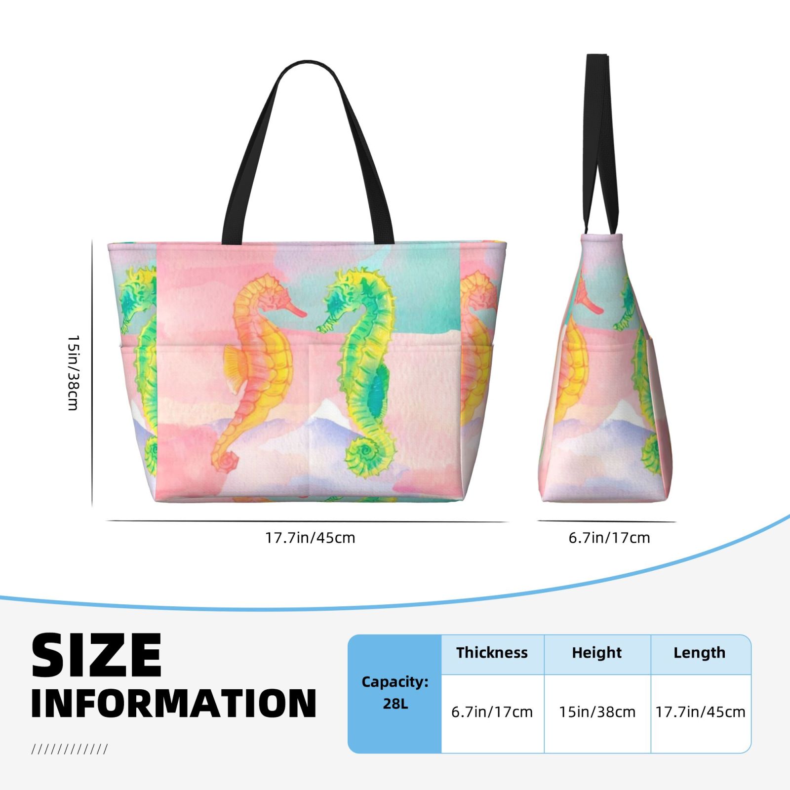 Large capacity beach travel bag