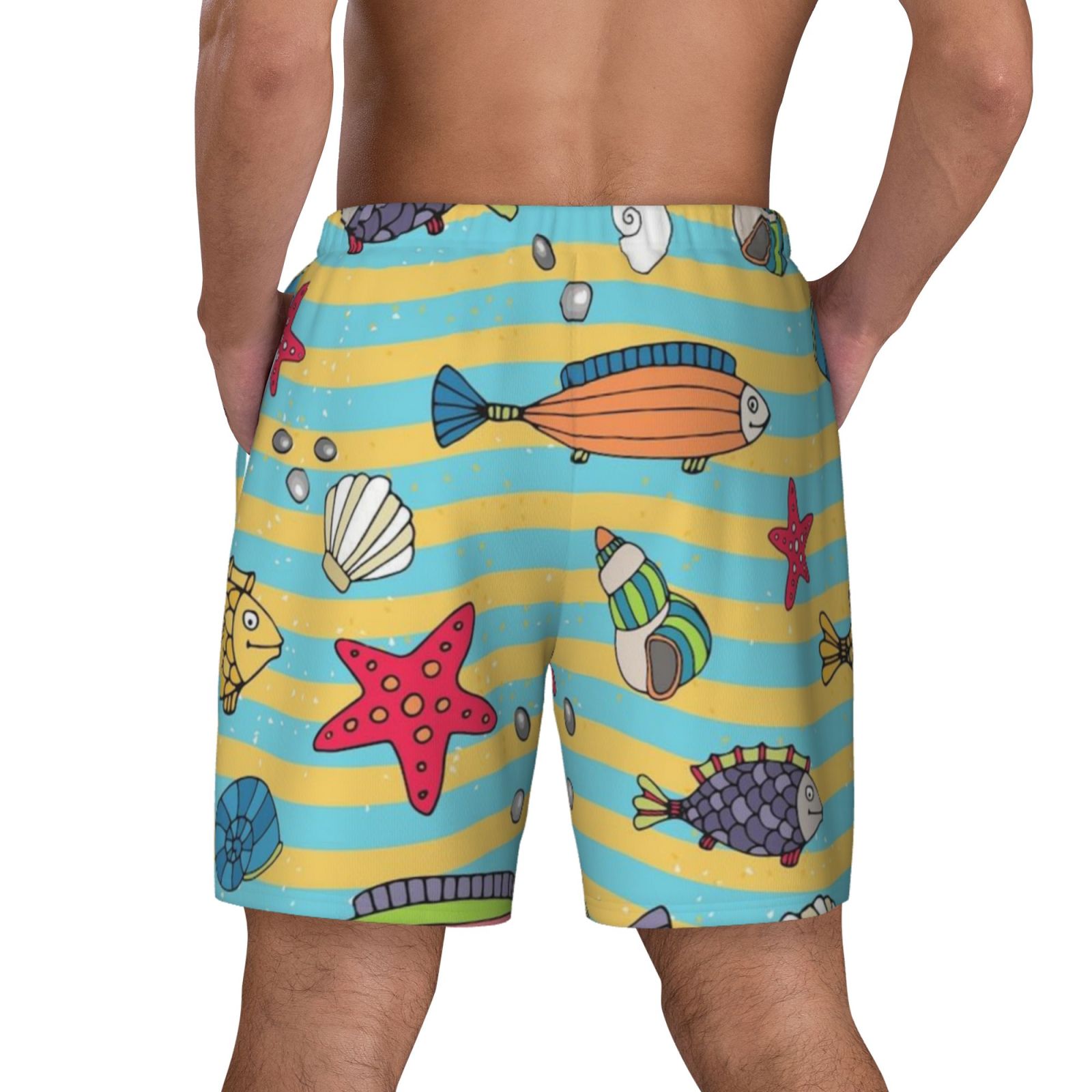 Men's Double Layer Swim Trunks