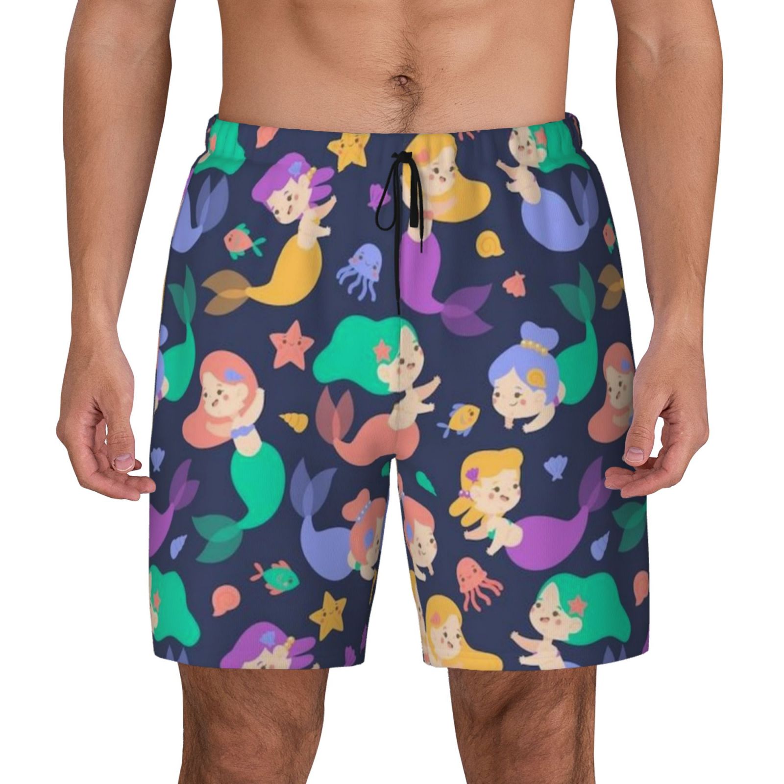 Men's Double Layer Swim Trunks