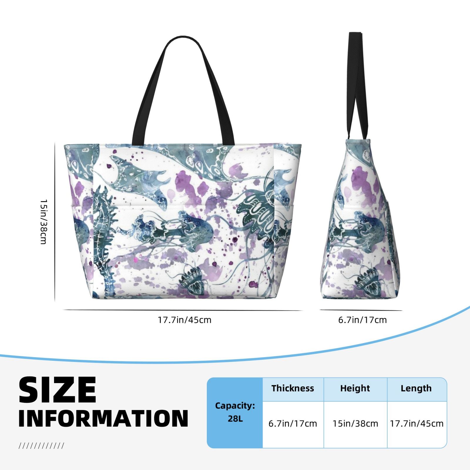 Large capacity beach travel bag