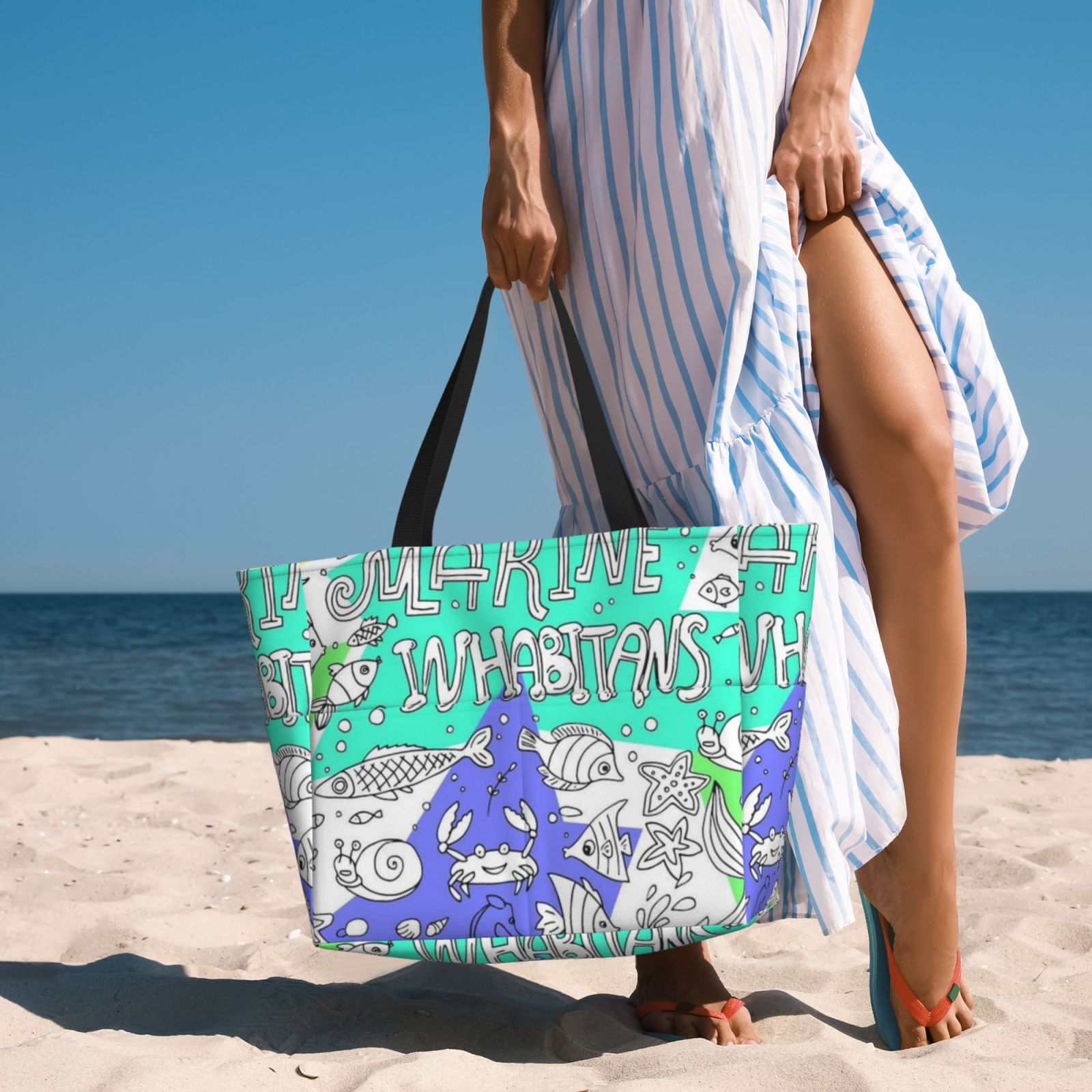 Large capacity beach travel bag