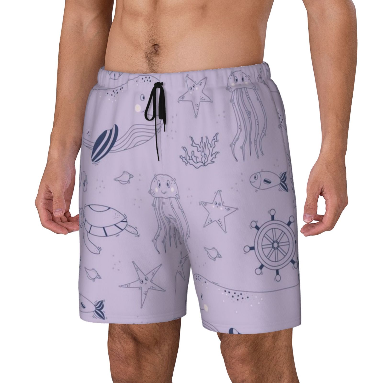 Men's Double Layer Swim Trunks