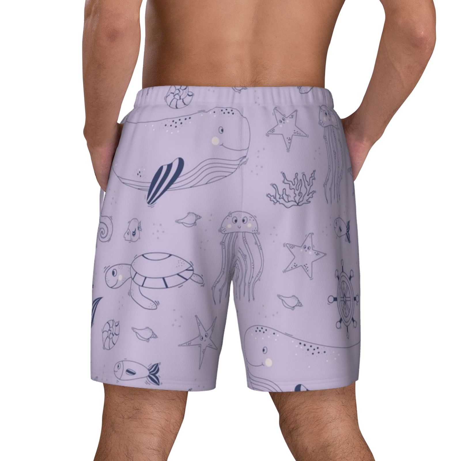 Men's Double Layer Swim Trunks