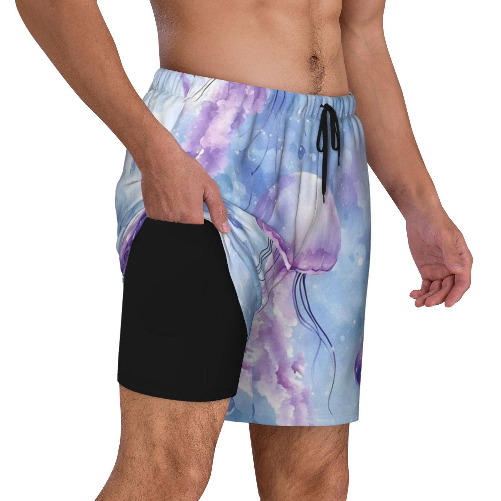 Men's Double Layer Swim Trunks