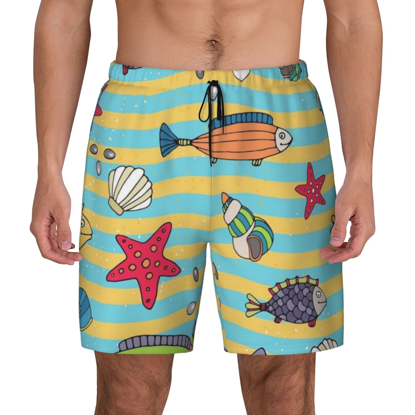 Men's Double Layer Swim Trunks