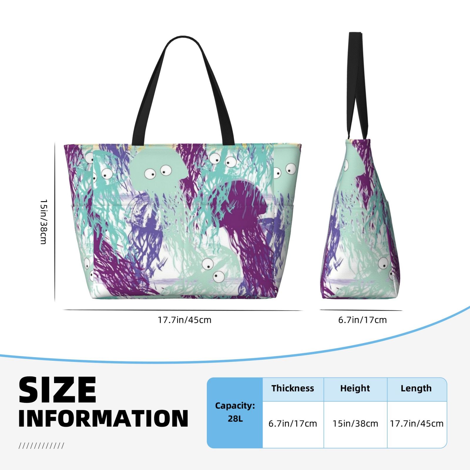 Large capacity beach travel bag